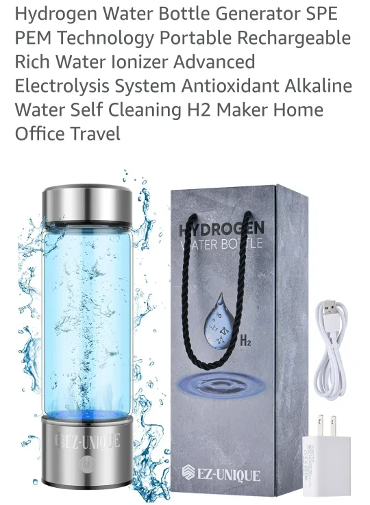 EZ-UNIQUE HYDROGEN WATER BOTTLE Generator