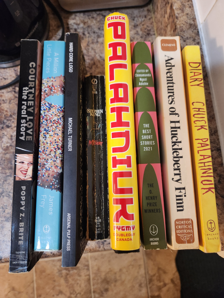Mixed Lot of Books: Palahniuk, Turner, King, Frey