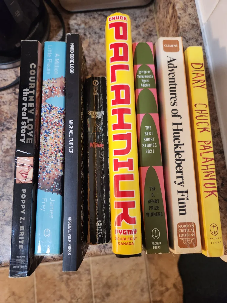 Mixed Lot of Books: Palahniuk, Turner, King, Frey thumbnail
