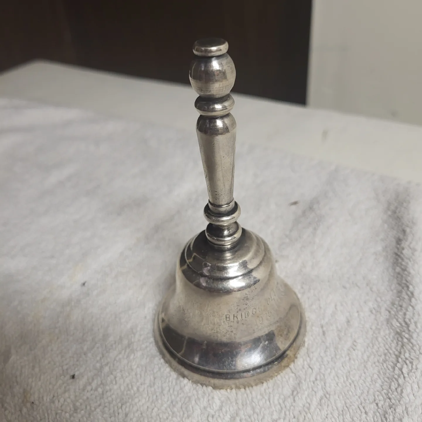 Vintage Bridge Club 1975 Hand Bell thumbnail