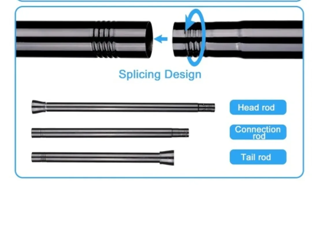 Black Extendable Curtain Rod - Good Compatibility image indicator(3)