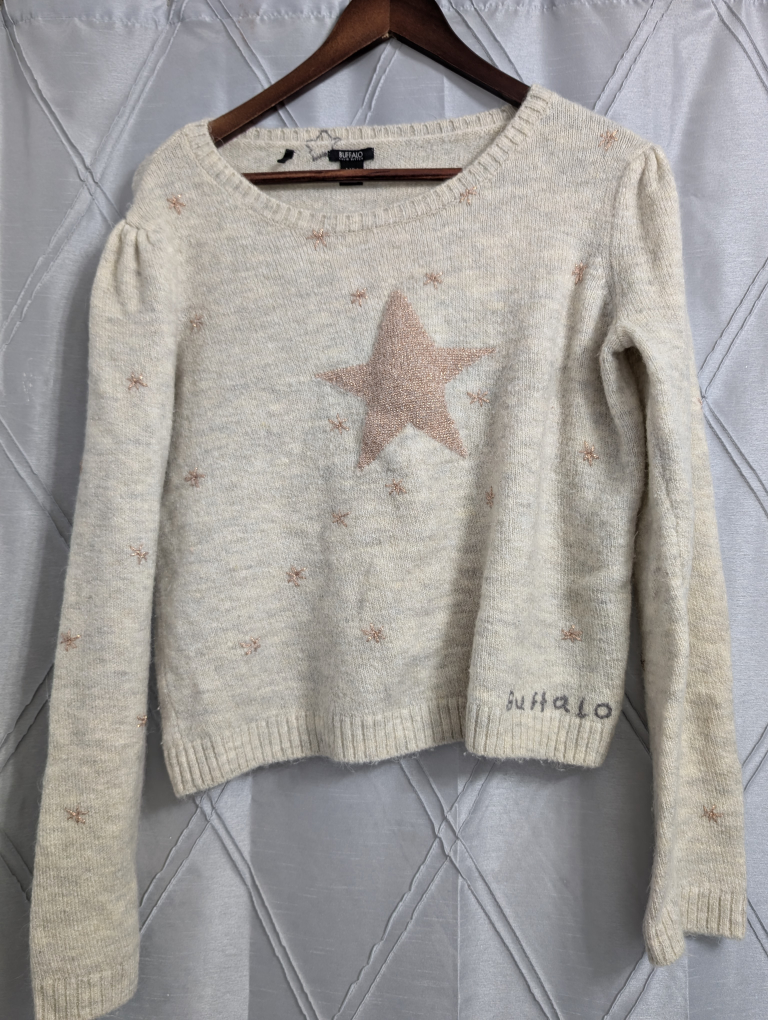 Buffalo David Bitton Cream Sweater - Size M