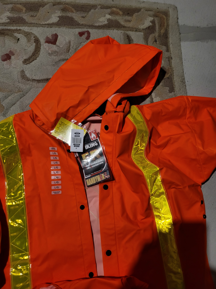 mans safety work suit