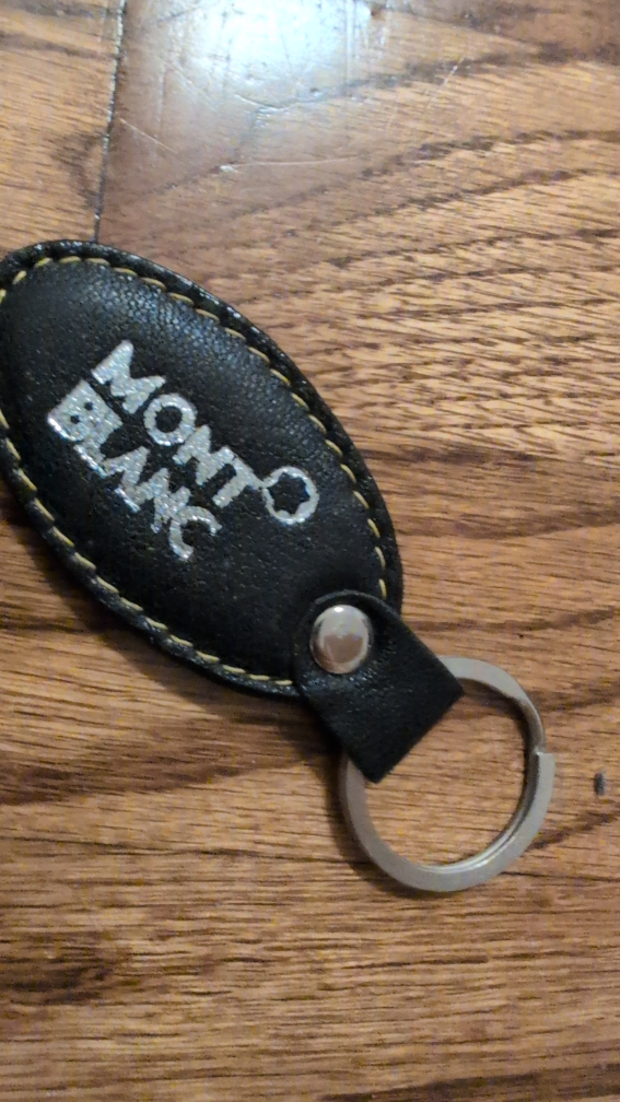 Montblanc Black Leather Keyring