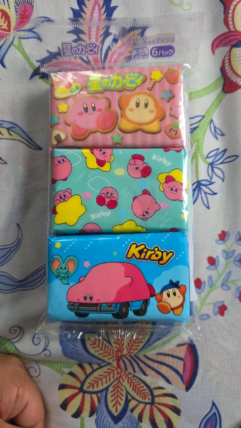Kirby theme Pocket Tissue 6-Pack thumbnail