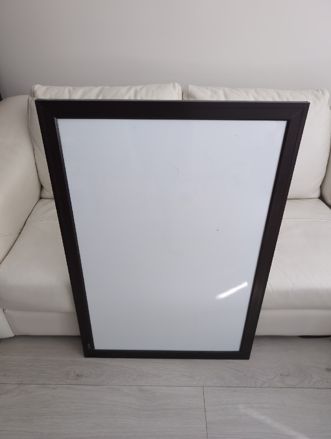 Whiteboard with Dark Wooden Frame - photo 3