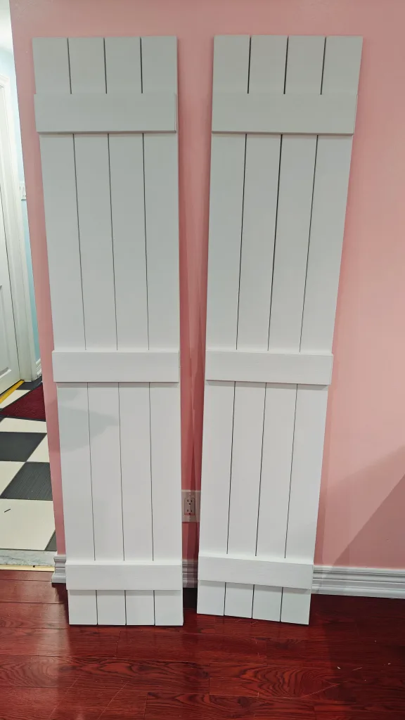 B & B Shutter 15" x 67" White thumbnail
