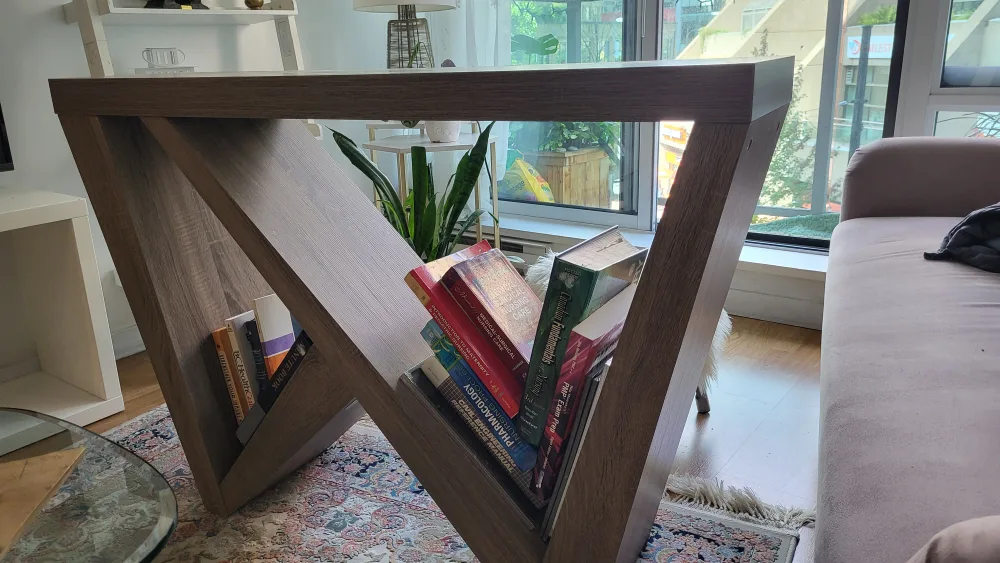 Unique Wooden Bookcase/Display Shelf thumbnail