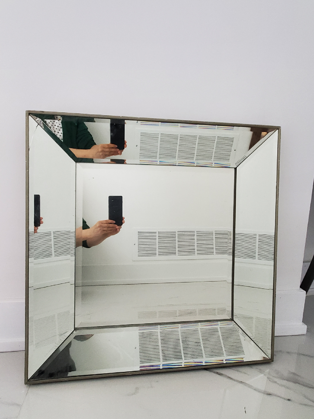 Square Beveled Mirror