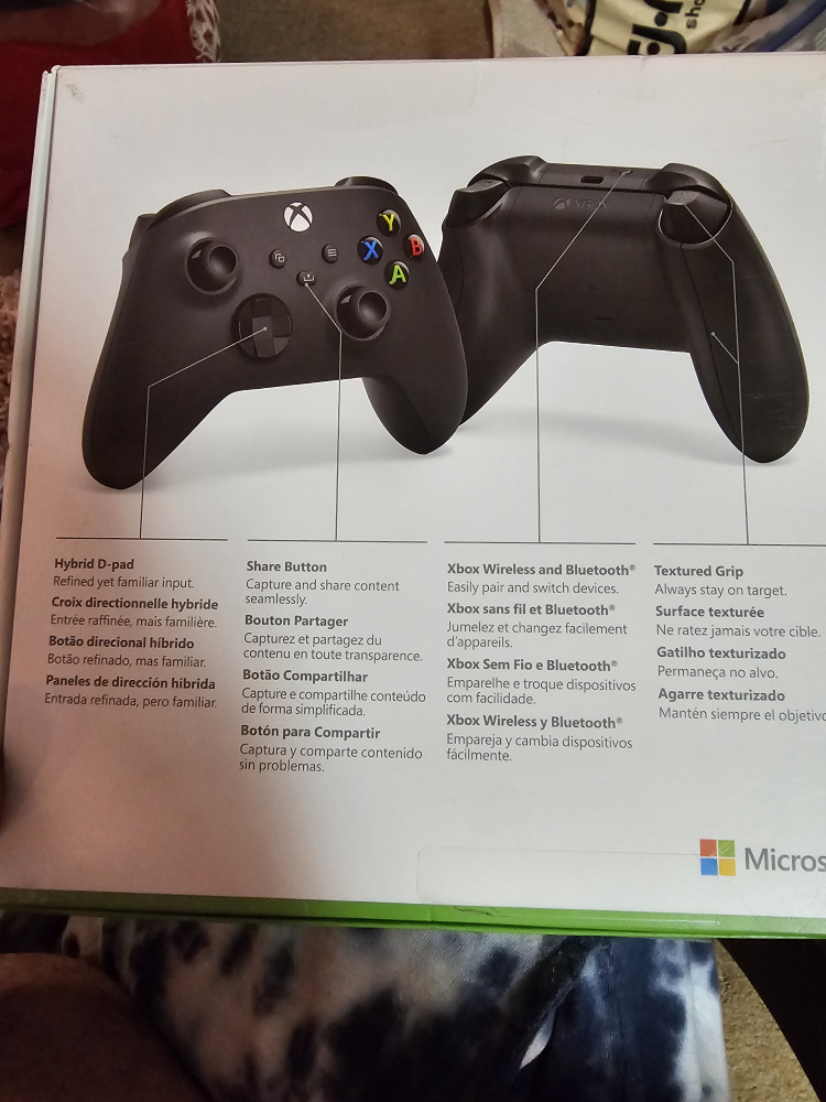 Xbox Carbon Black Wireless Controller (New) - photo 2