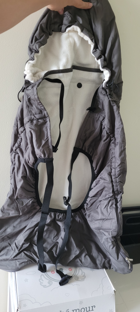 Bebamour Baby Carrier Cover - Dark Grey - photo 3