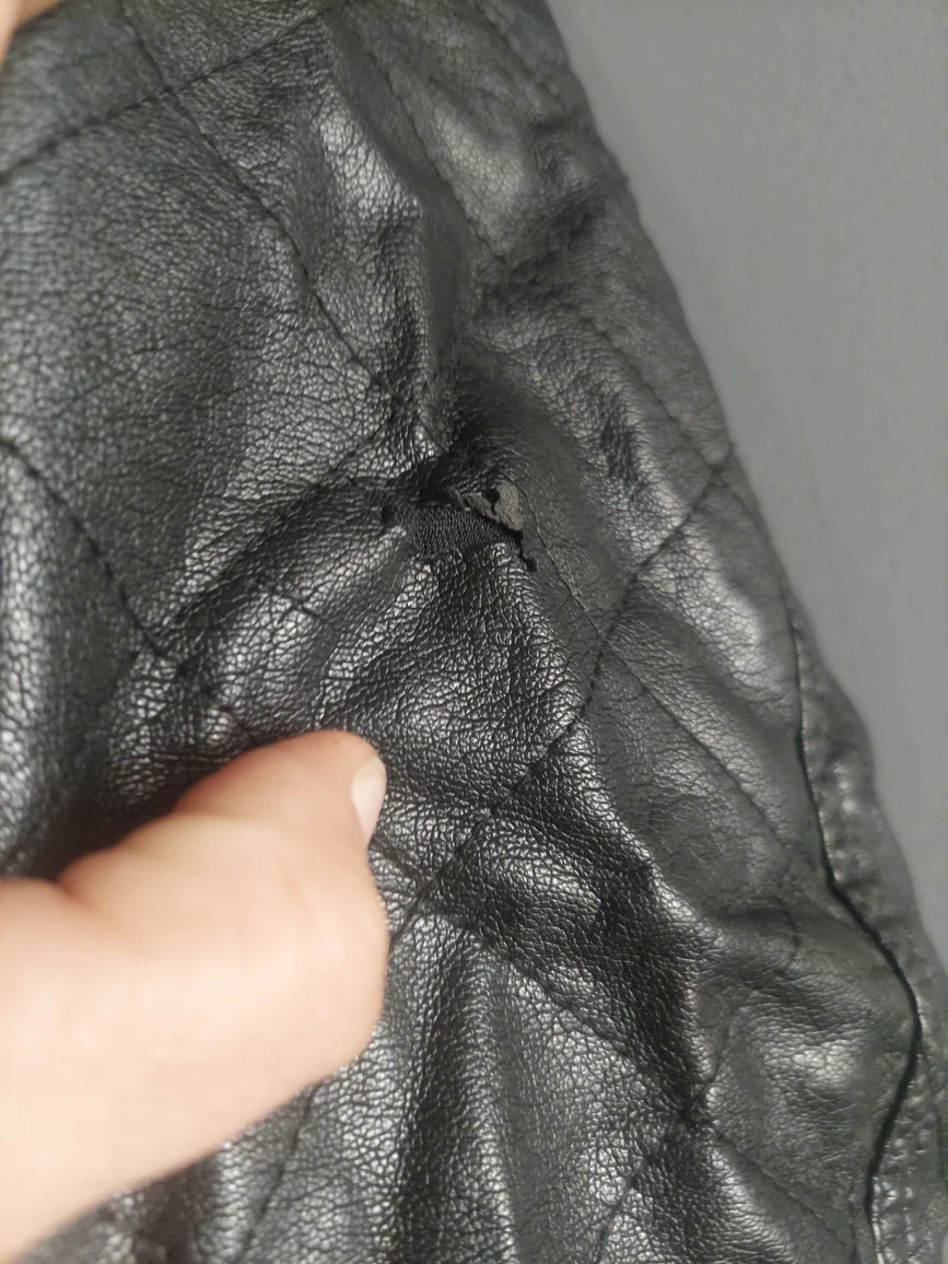 Black Coat Pleather Jacket by Black Rivet image indicator(2)