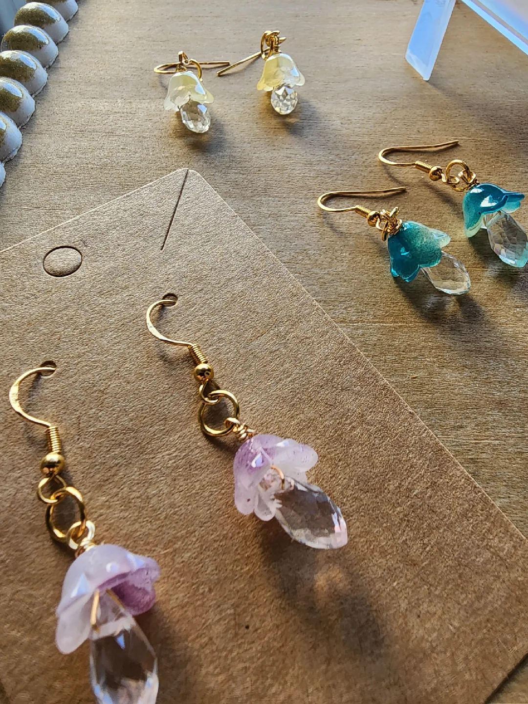 Handmade Mushroom Dangle Earrings image indicator(4)