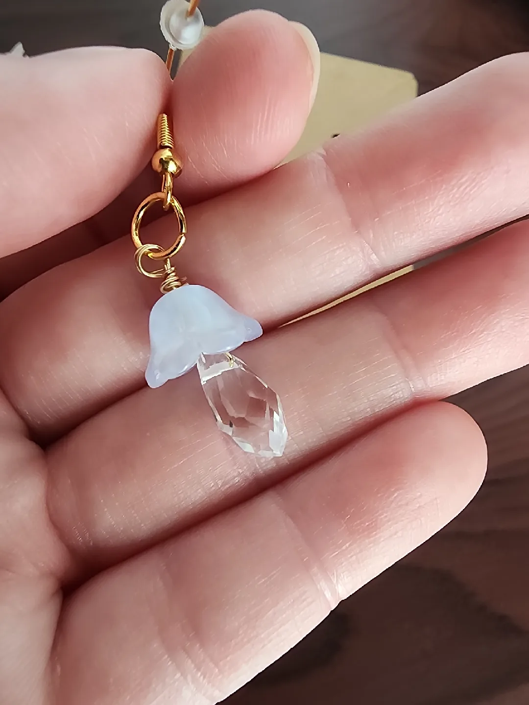 Handmade Mushroom Dangle Earrings image indicator(7)