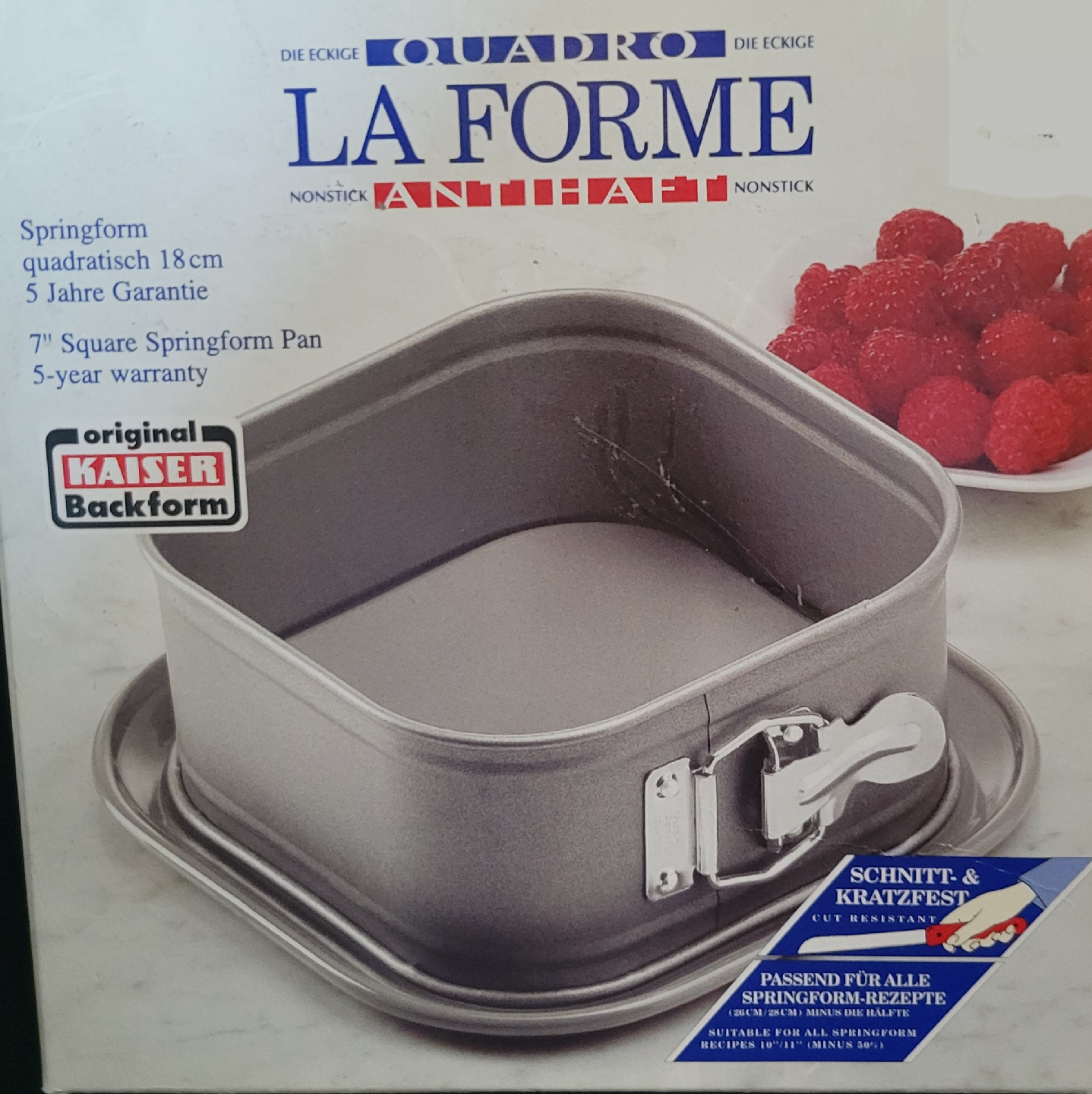 Kaiser La Forme 7" Square Springform Pan - New