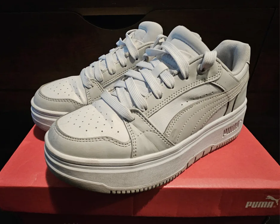 Puma Rebound Femme Low White Feather Grey - Women's 6.5 image indicator(2)