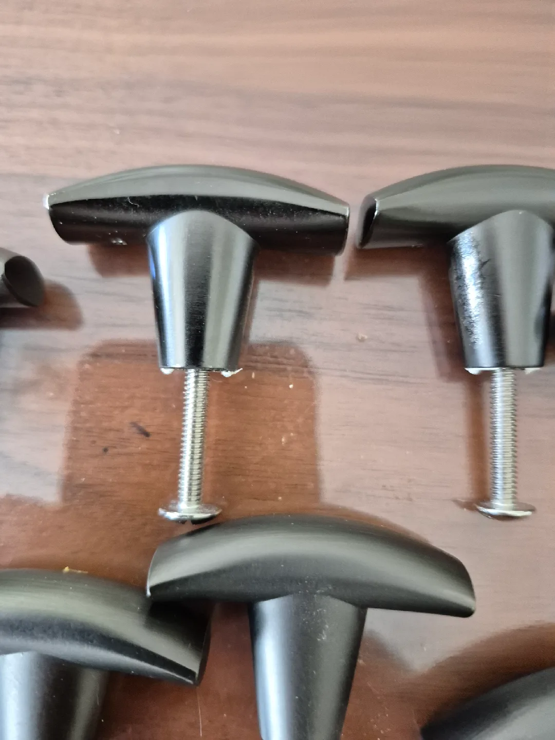 Lot of 20+ Black Cabinet Drawer Pulls image indicator(3)