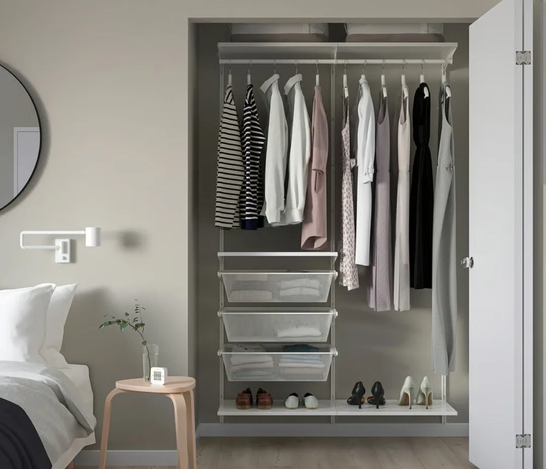 IKEA Algot/Boaxel White Closet System Parts thumbnail