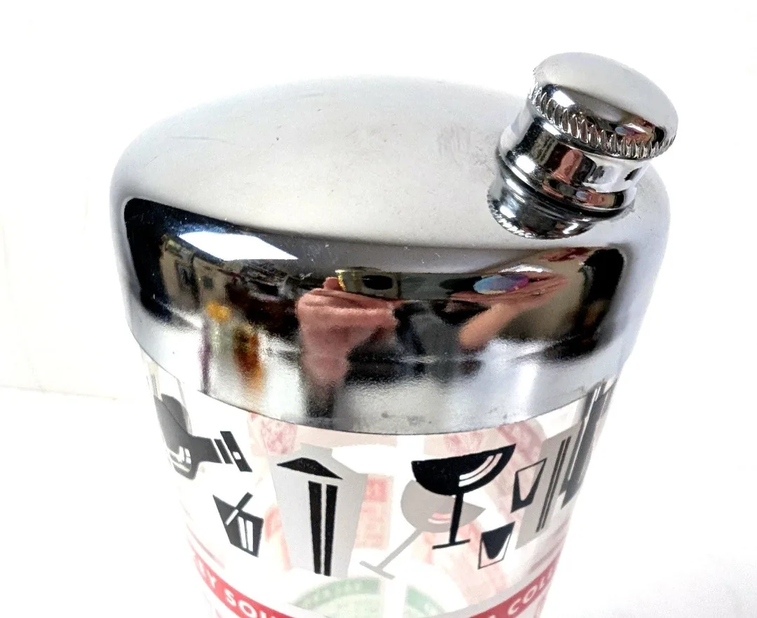 Glass Cocktail Shaker ~ Cocktail Recipes ~ Retro Barware image indicator(8)