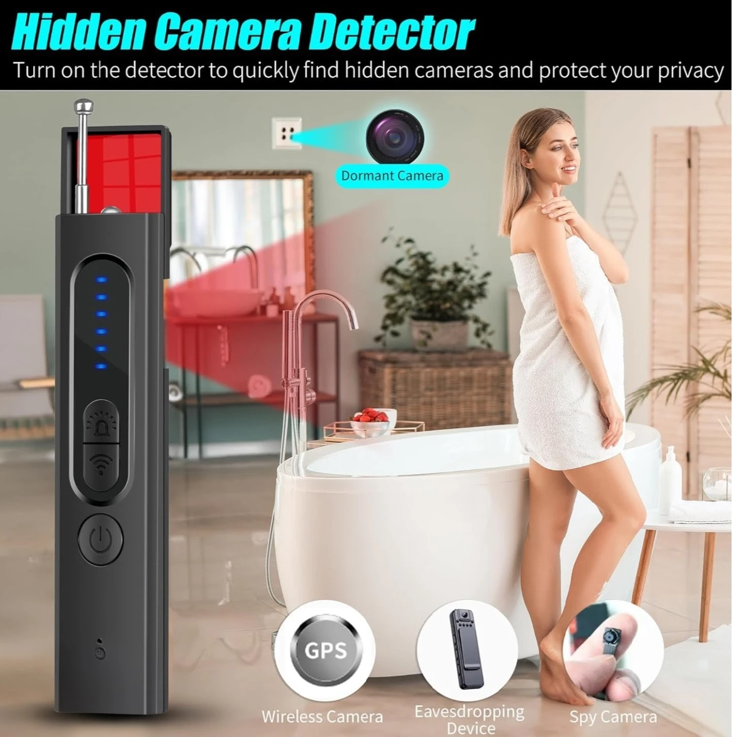 Spy Camera Detector, GPS Tracker Detector, Upgraded