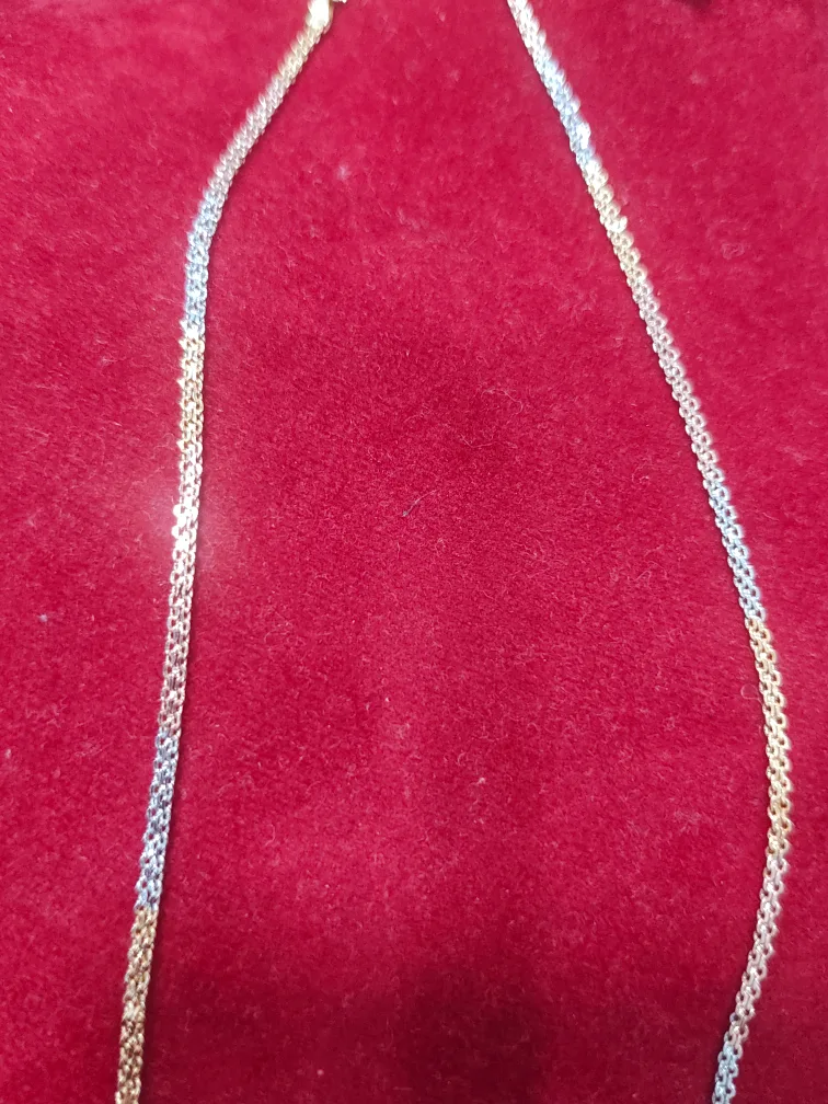 Tricolour Gold Chain Necklace image indicator(2)