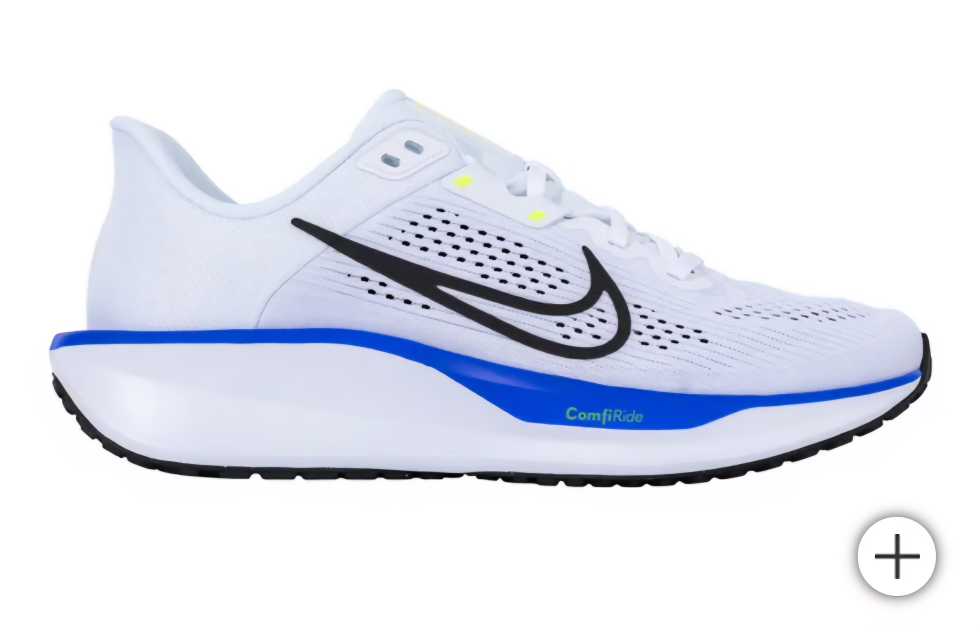 Nike ComfiRide White and Blue Running Shoes - photo 2