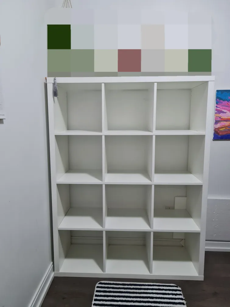 White 12-Cube Storage Shelf image indicator(4)