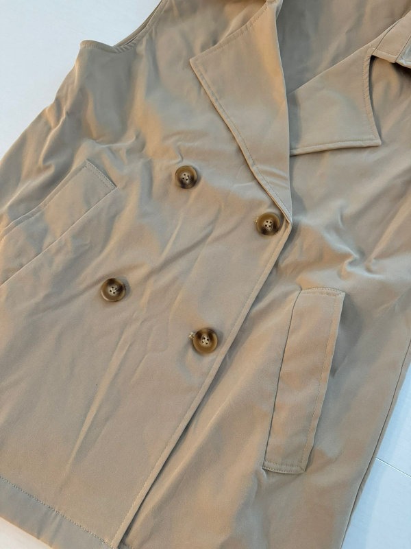 H&M Beige Sleeveless Blazer Vest - photo 3