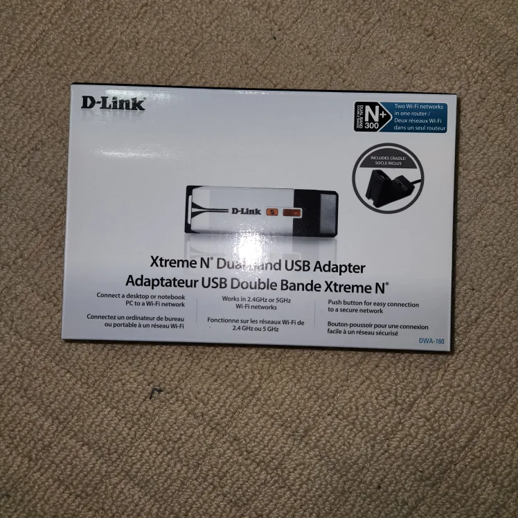 D-Link Xtreme N Dual Band USB Adapter DWA-160 thumbnail