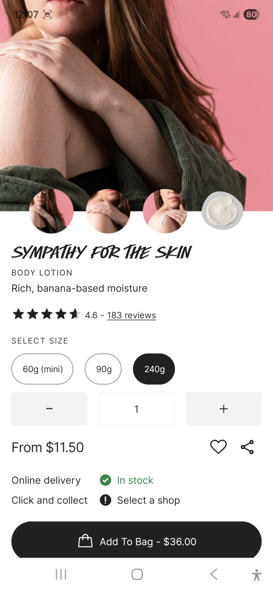 Lush Sympathy For The Skin Body Lotion