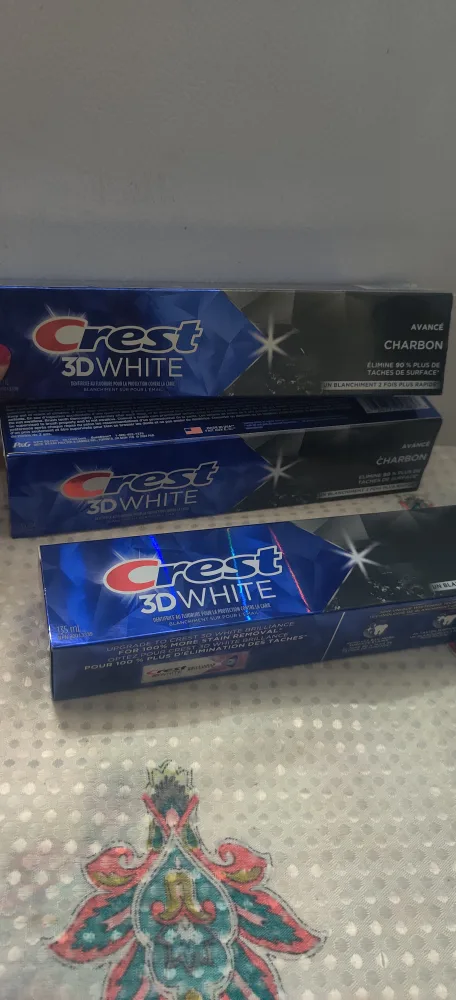 Crest 3D White Advanced Charcoal Whitening Toothpastex3 thumbnail