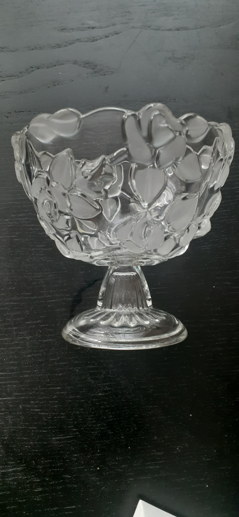 🥕Clear Glass Floral Bowl - photo 2