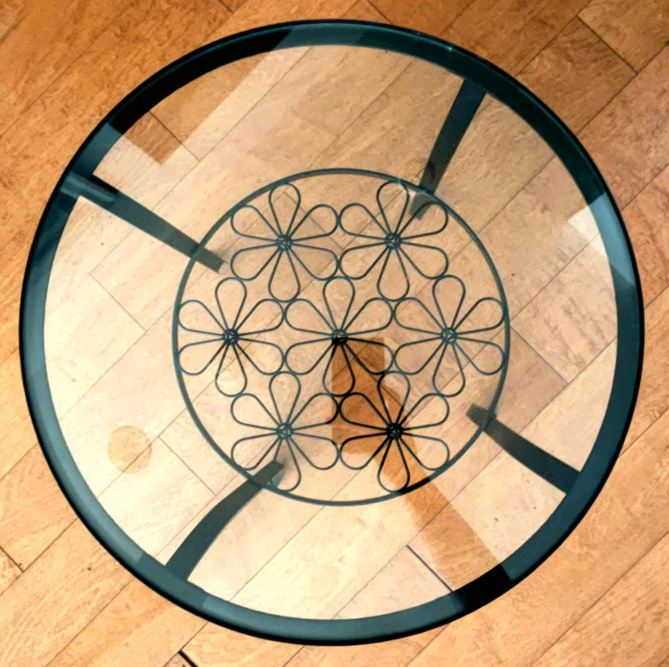 Round Glass Top Coffee Table - photo 2