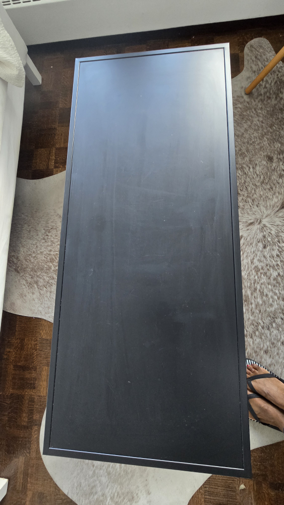 Black Coffee Table with Shelf - photo 4