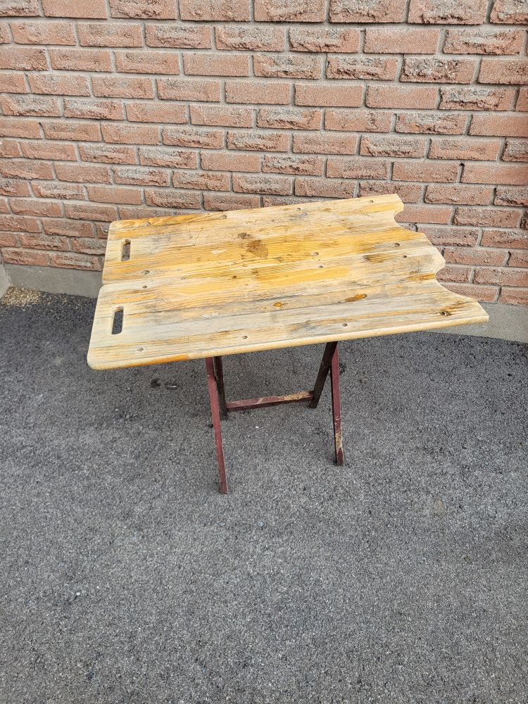 Vintage Folding Wooden Table - photo 2