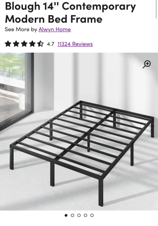 Queen Size 14" Bed Frame - Contemporary Modern - photo 2