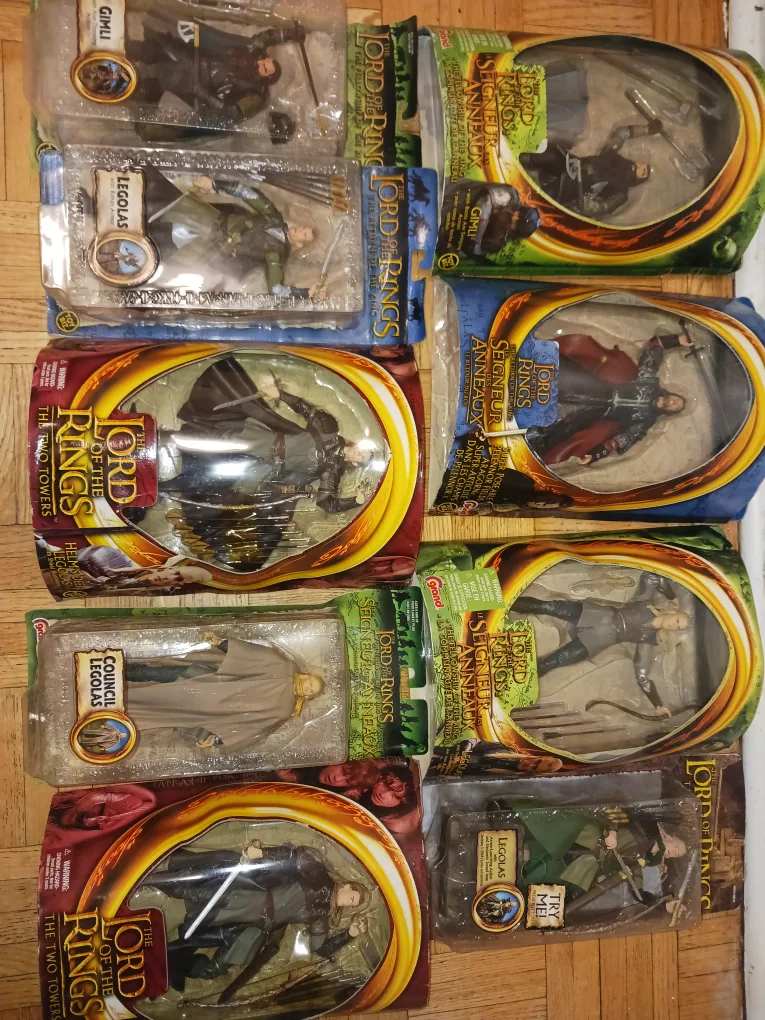 Lord of the Rings Action Figures - Gimli, Legolas, Aragorn thumbnail