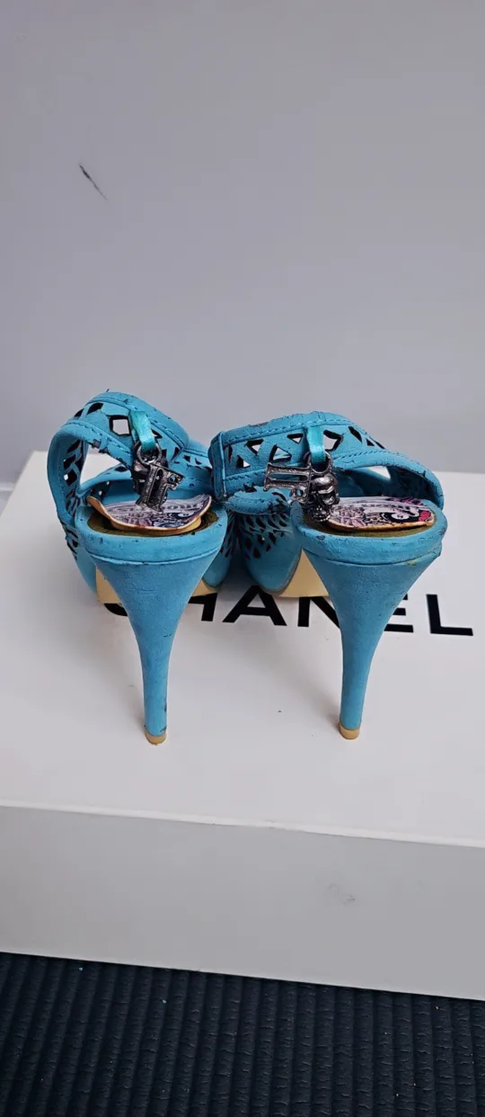 Iron Fist Blue Heels, Size 6 image indicator(2)