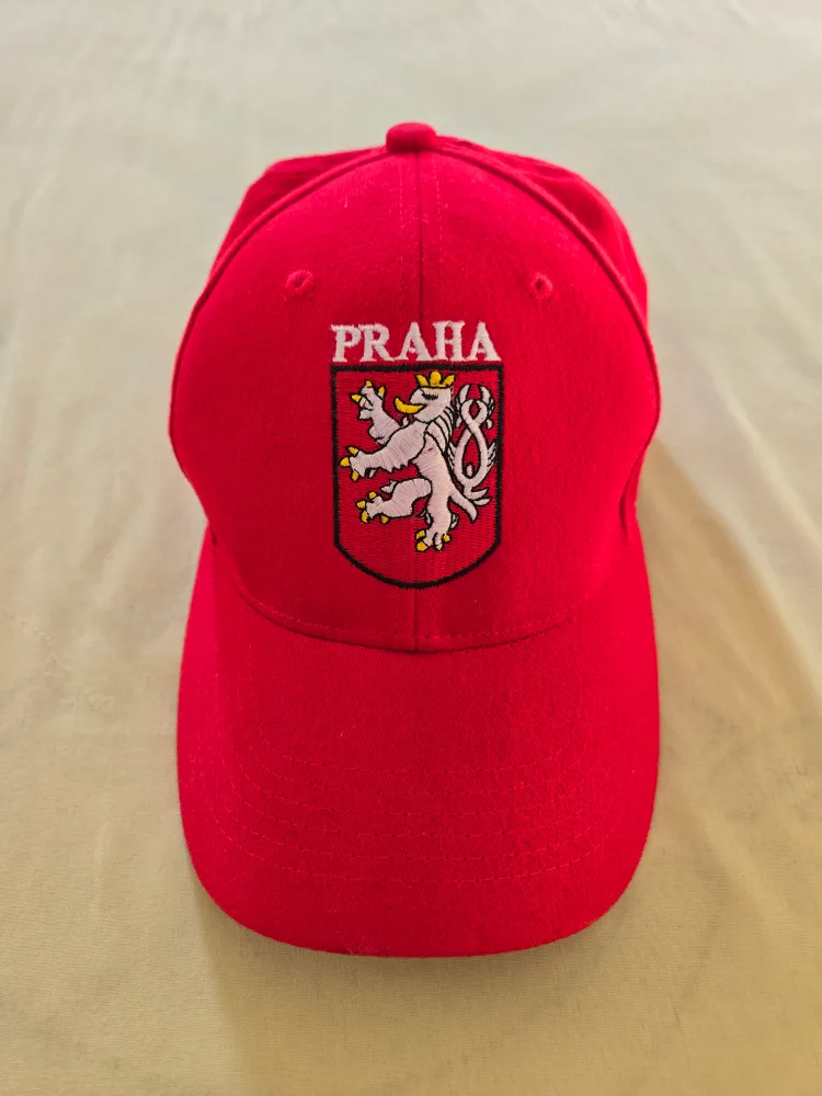 Red Praha Baseball Cap image indicator(2)