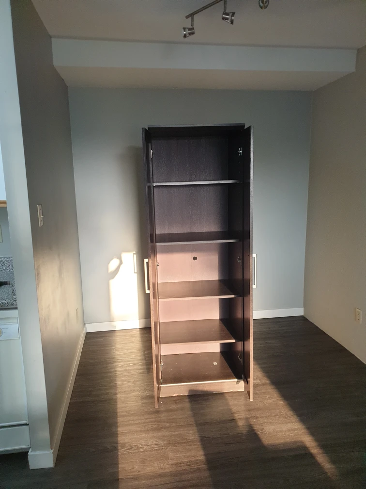 Dark Brown Wardrobe Cabinet - photo 2
