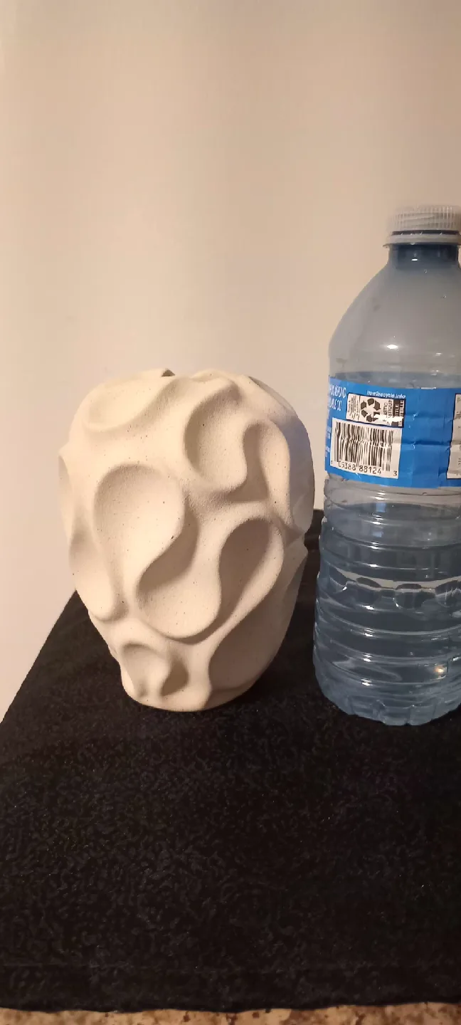 Modern White Textured Vase thumbnail