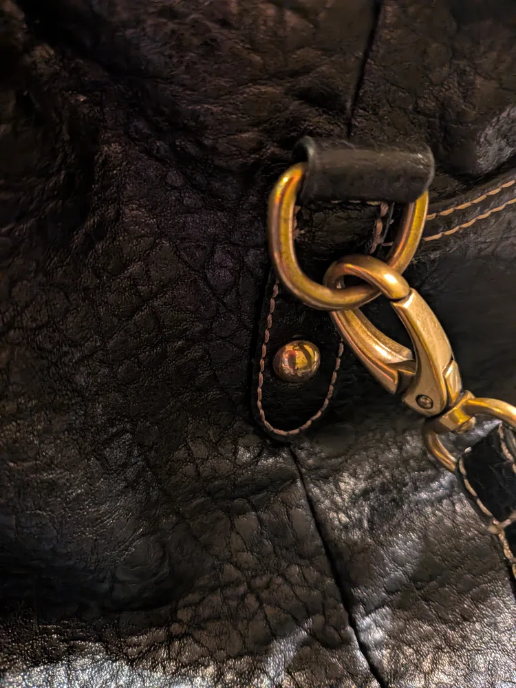 Nine West Black Leather Shoulder Bag image indicator(10)