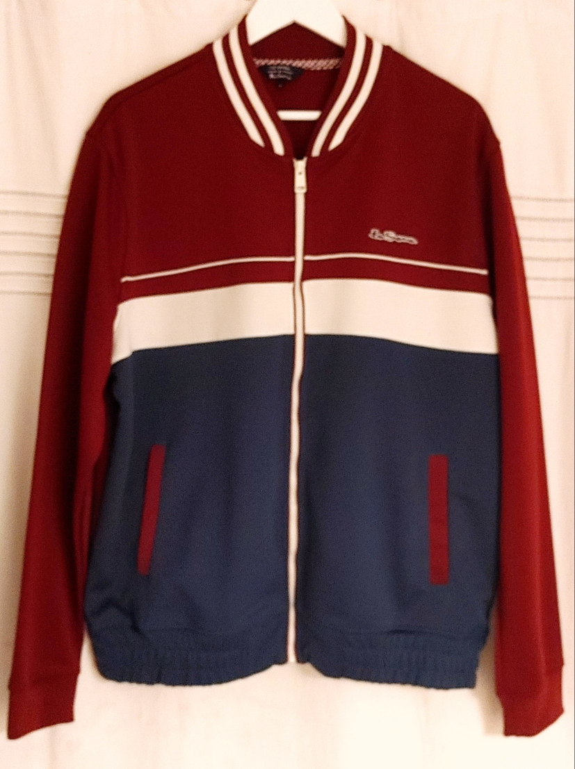 Ben Sherman XL Burgundy Bomber Jacket