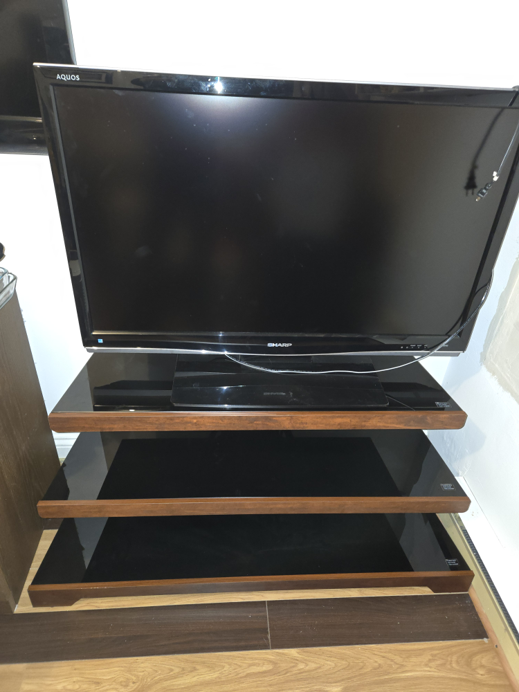 Sharp Aquos TV & Glass Shelf Stand - photo 2