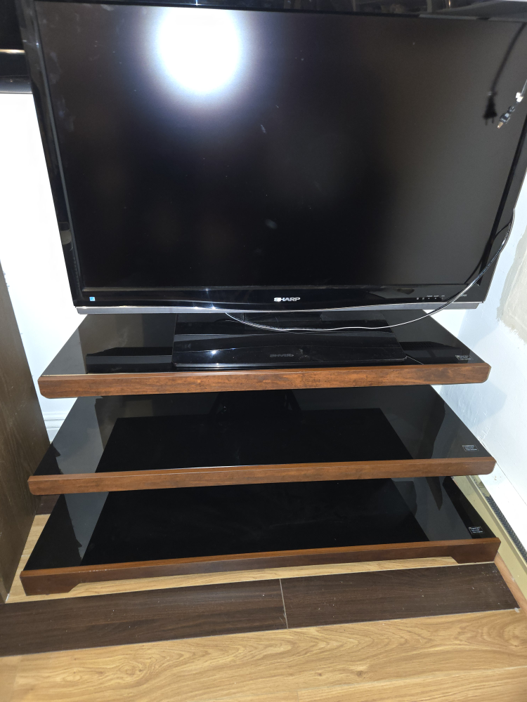 Sharp Aquos TV & Glass Shelf Stand - photo 3