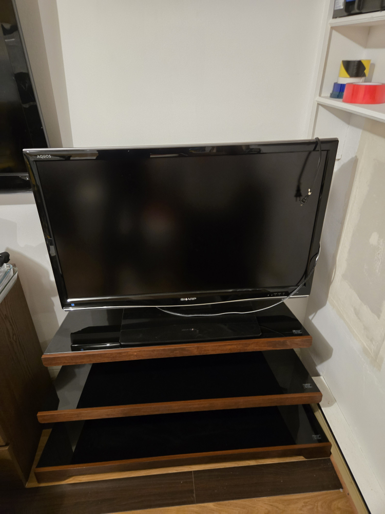 Sharp Aquos TV & Glass Shelf Stand - photo 4