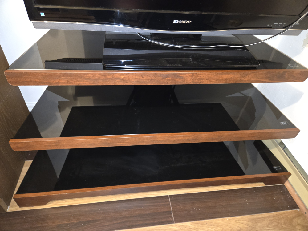 Sharp Aquos TV & Glass Shelf Stand - photo 5