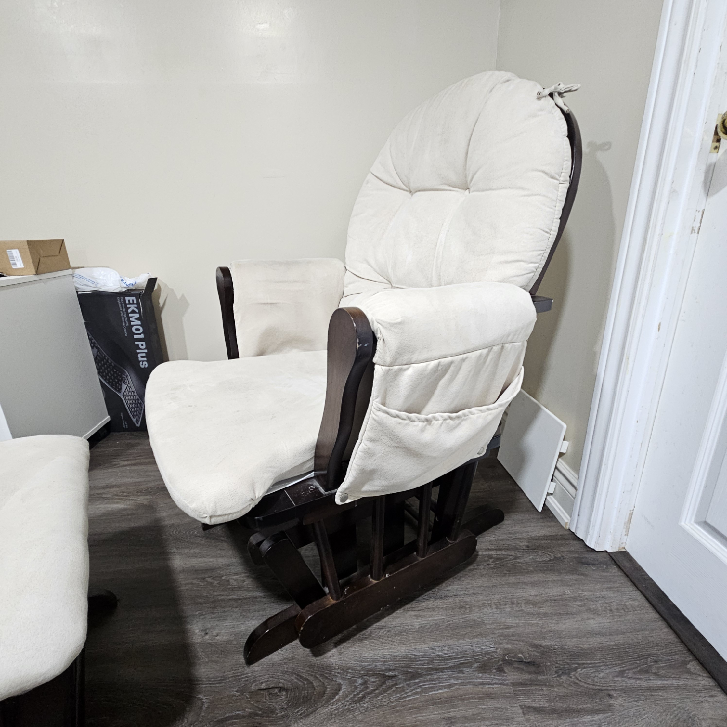 Glider Rocking Chair and Ottoman Set - photo 3