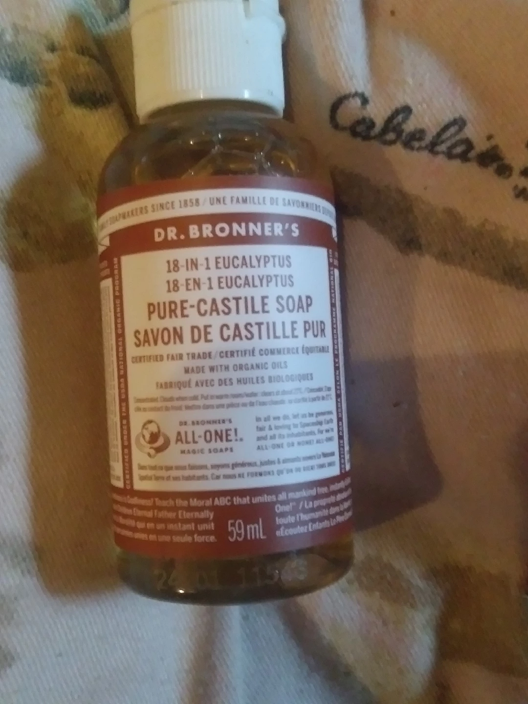 Dr. Bronner's 18-in-1 Eucalyptus Pure-Castile Soap (59ml)