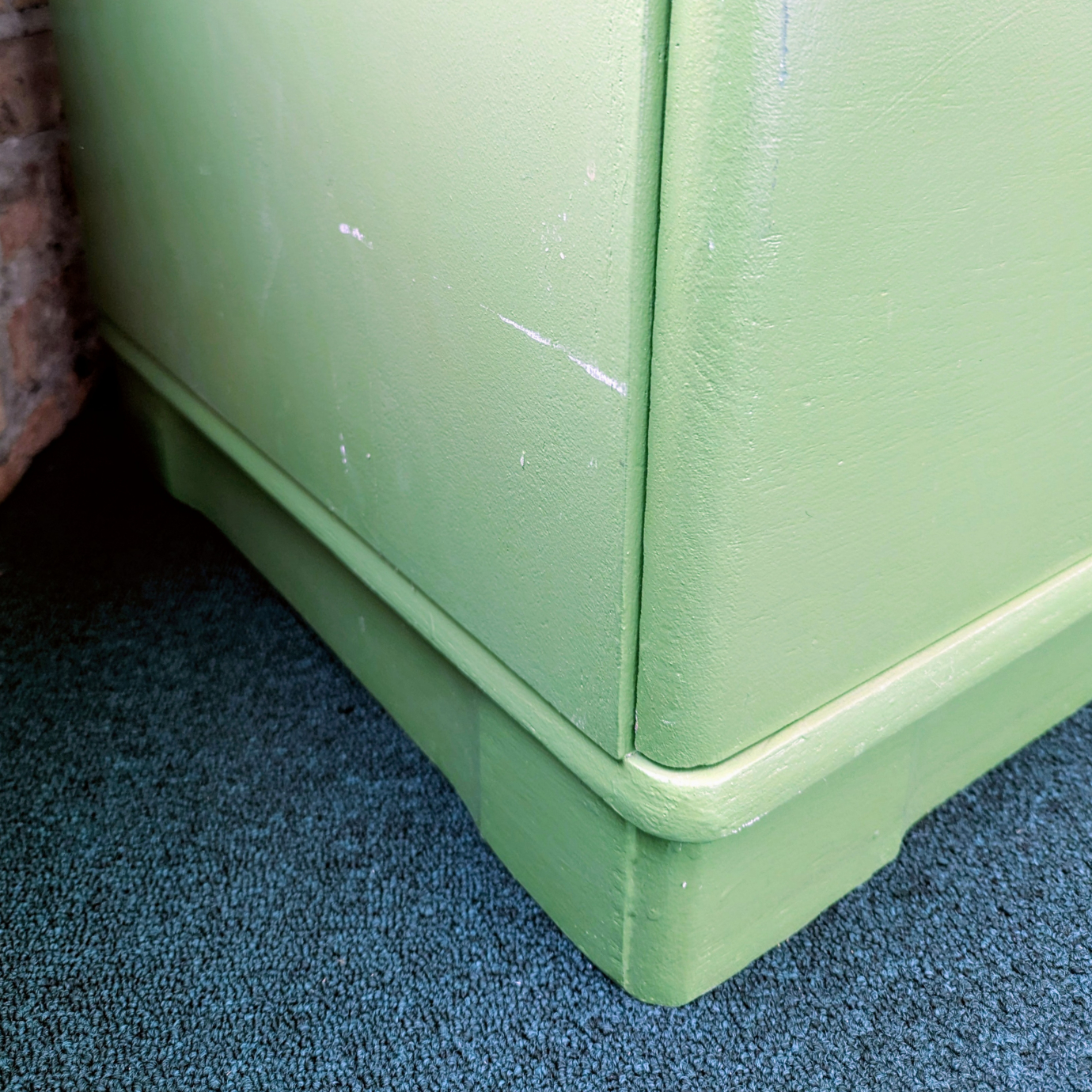 Mid-Century 4-Drawer Dresser – Painted Green, Sturdy Solid Wood - photo 4